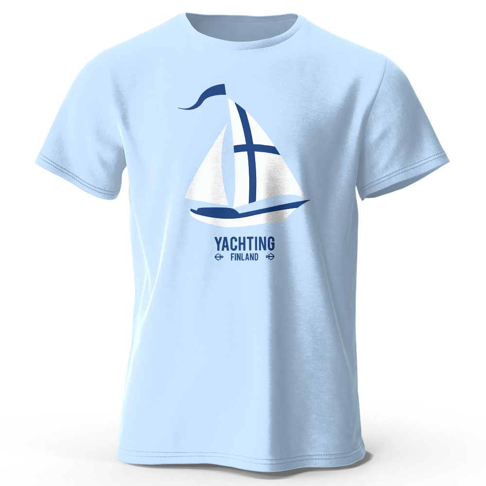 Vintage Yacht Fashion - Męska koszulka z grafiką żeglarską, 100%