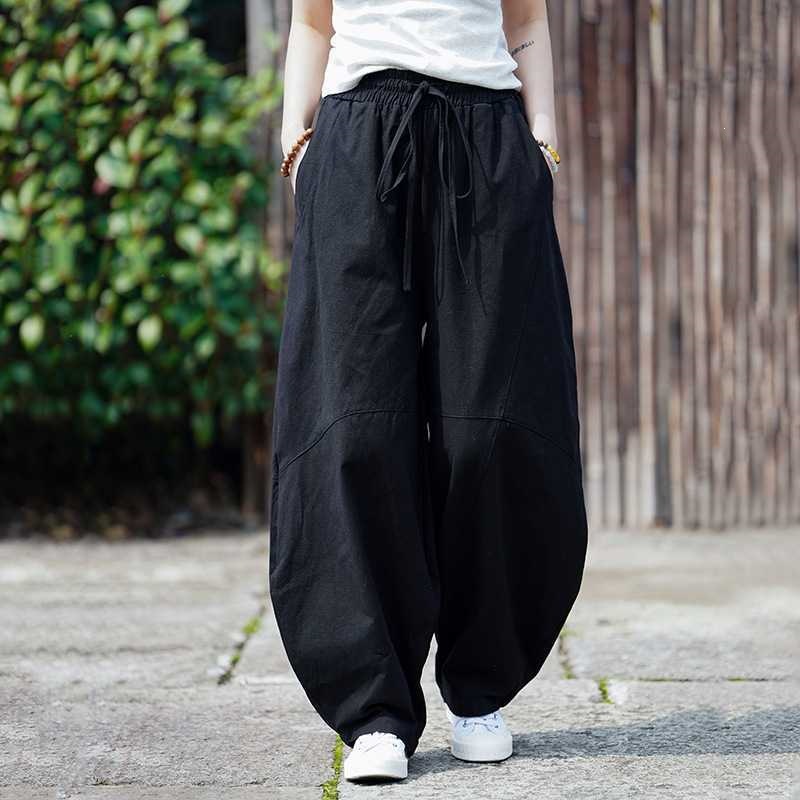 Retro Track Pant - Męskie spodnie haremowe z bawełny i