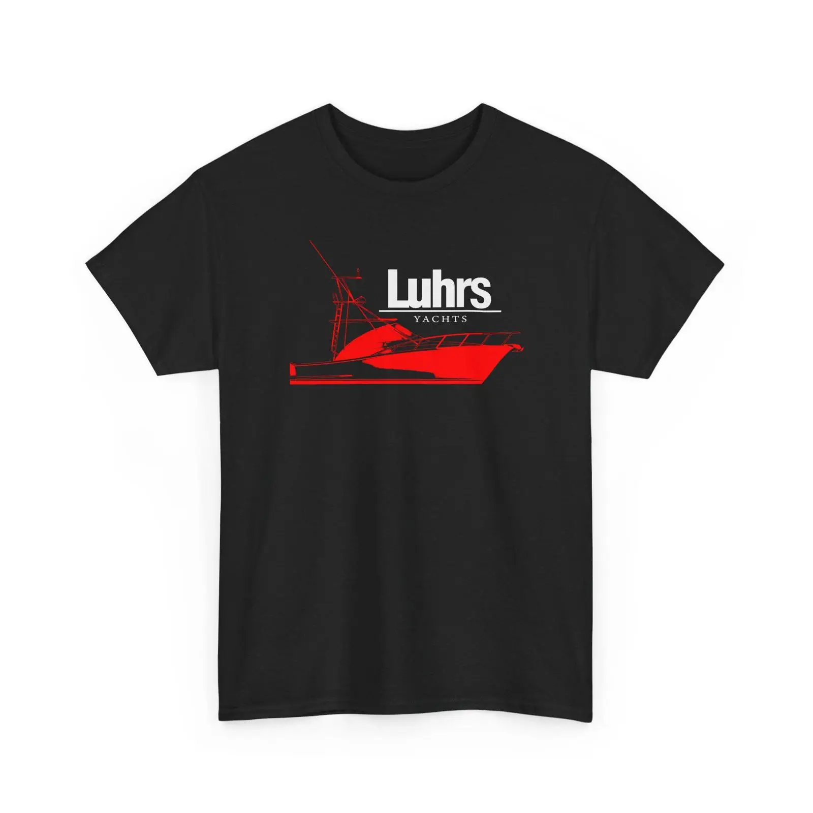 Vintage Yacht Fashion - Koszulka Luhrs Yachts z logo łodzi,