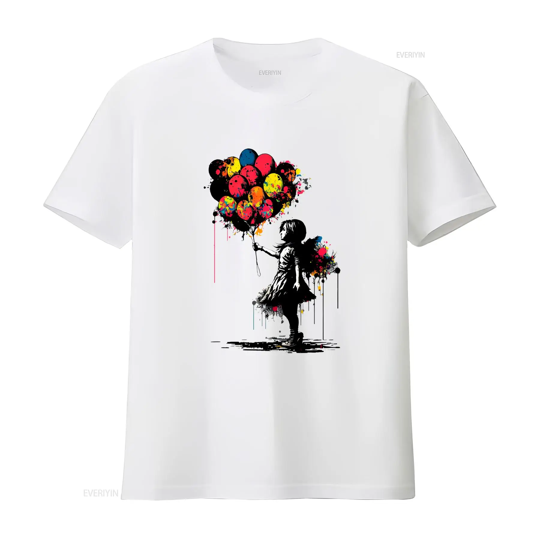 Vintage Fashion Art - Koszulka Banksy Peace T Shirt Balloon