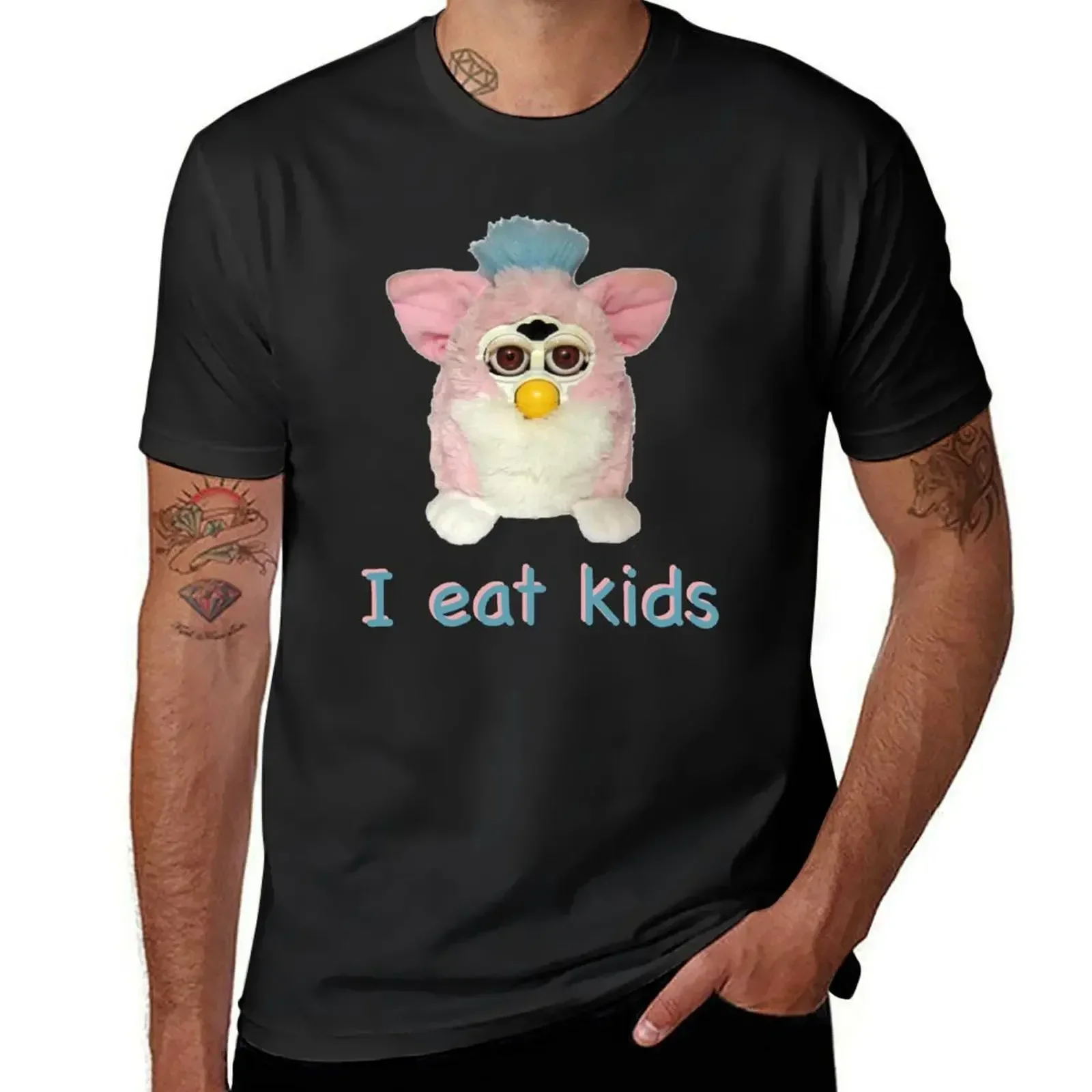Vintage Fashion Archive - Koszulka z grafiką Furby I eat