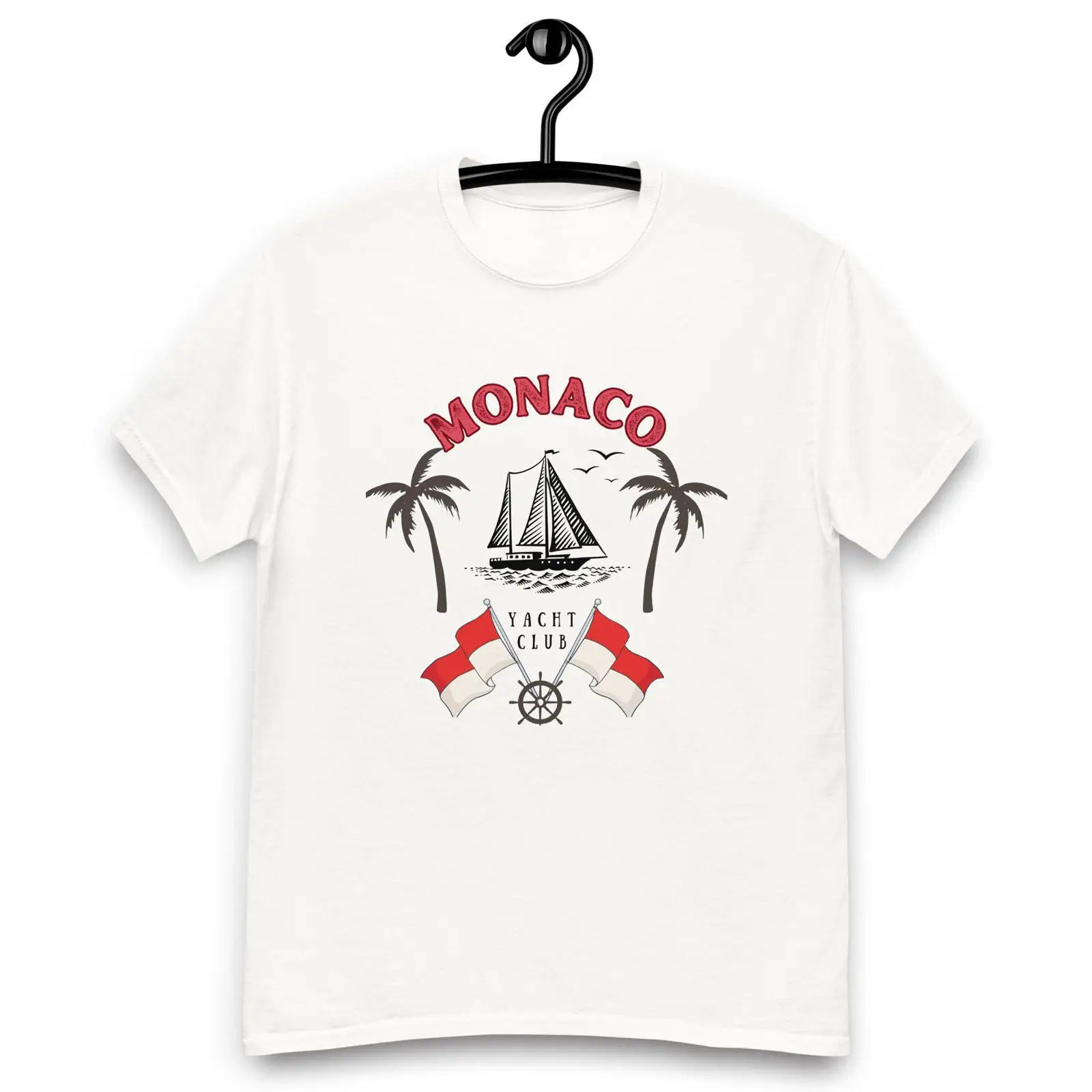 Vintage Yacht Fashion - Koszulka Monaco Yacht Club w stylu