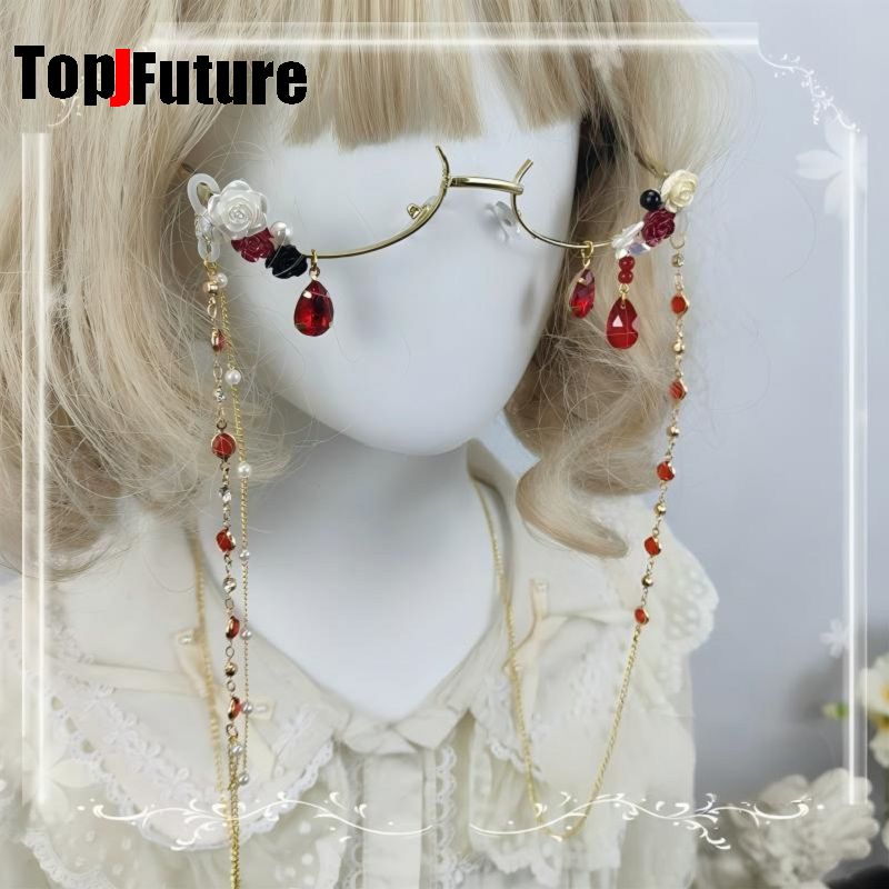 Vintage Fashion Glasses - Damskie okulary Harajuku Subculture Lolita, ręcznie
