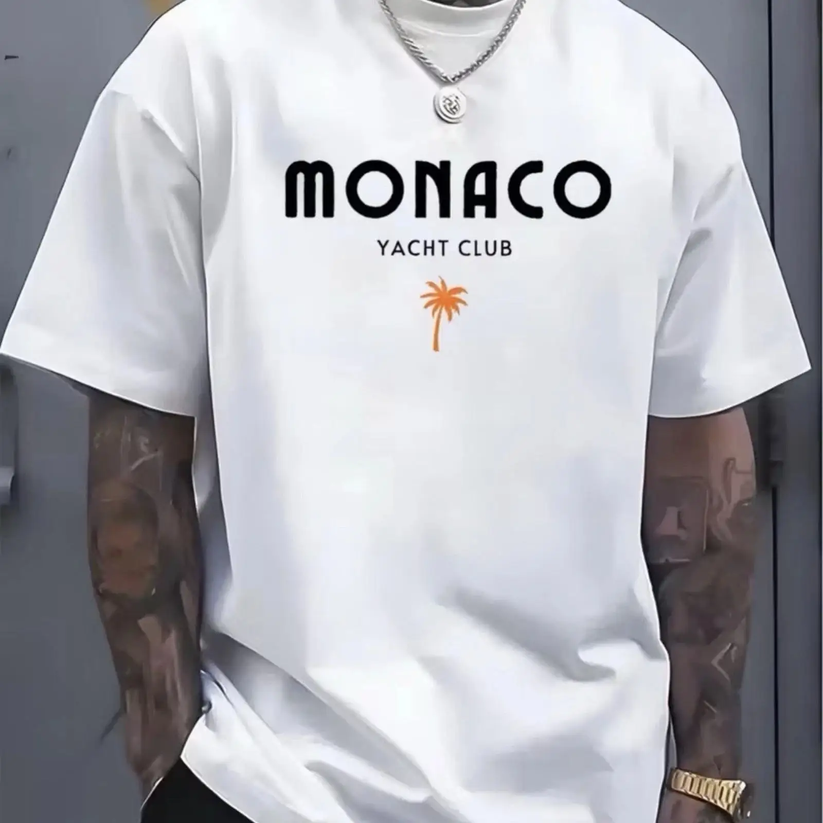 Vintage Yacht Fashion - Koszulka Monaco Yacht Club Premium Casual