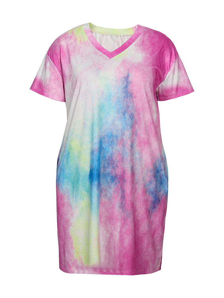 Damskie sukienki na co dzień w – Tie Dye Shirt Vintage recenzja i cena