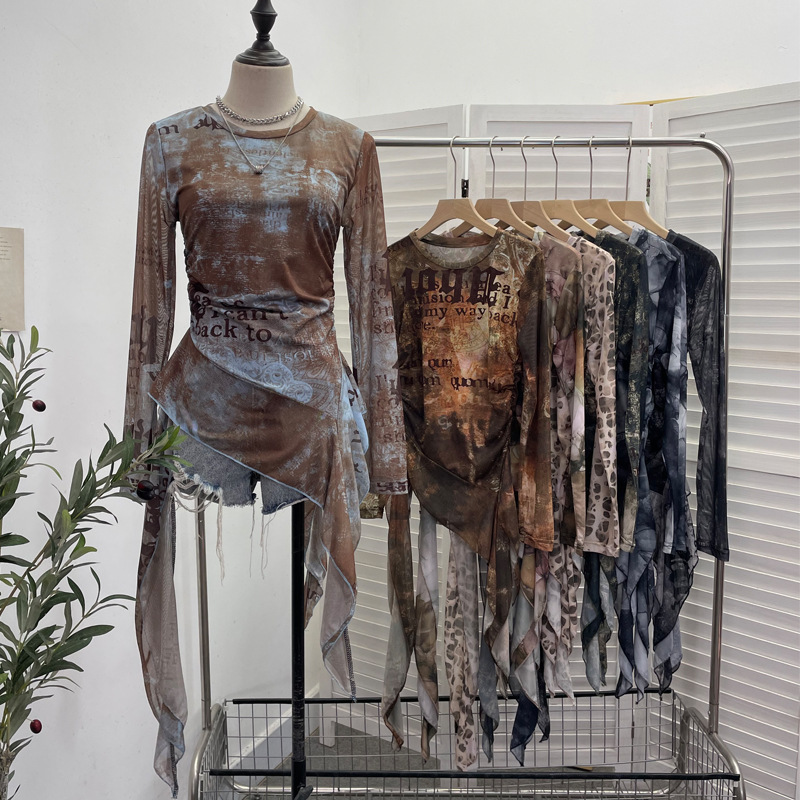 Koszulka z siateczki ISAROSE Y – Tie Dye Shirt Vintage recenzja i cena