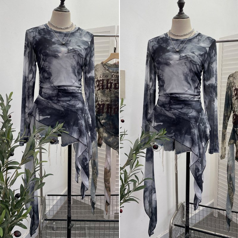 Koszulka z siateczki ISAROSE Y – Tie Dye Shirt Vintage recenzja i cena