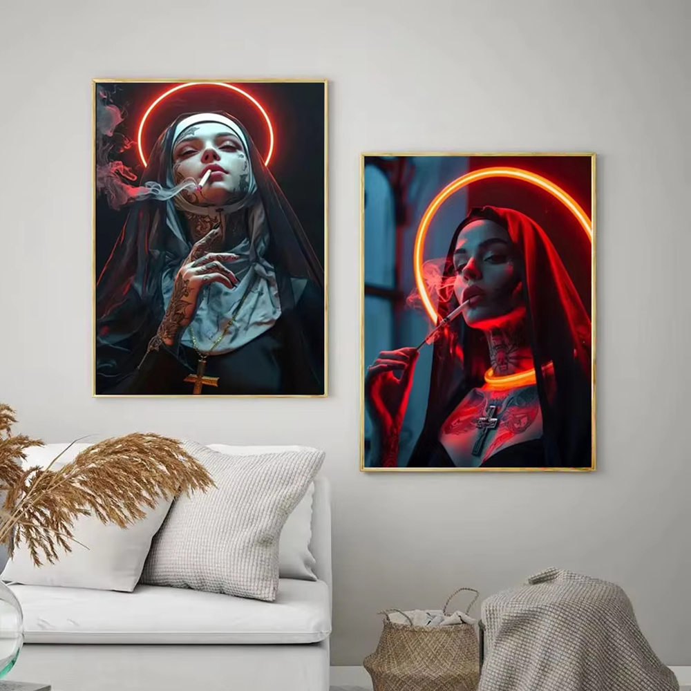 Modna Dziewczyna Tatuaż Zakonn – Vintage Fashion Art recenzja i cena