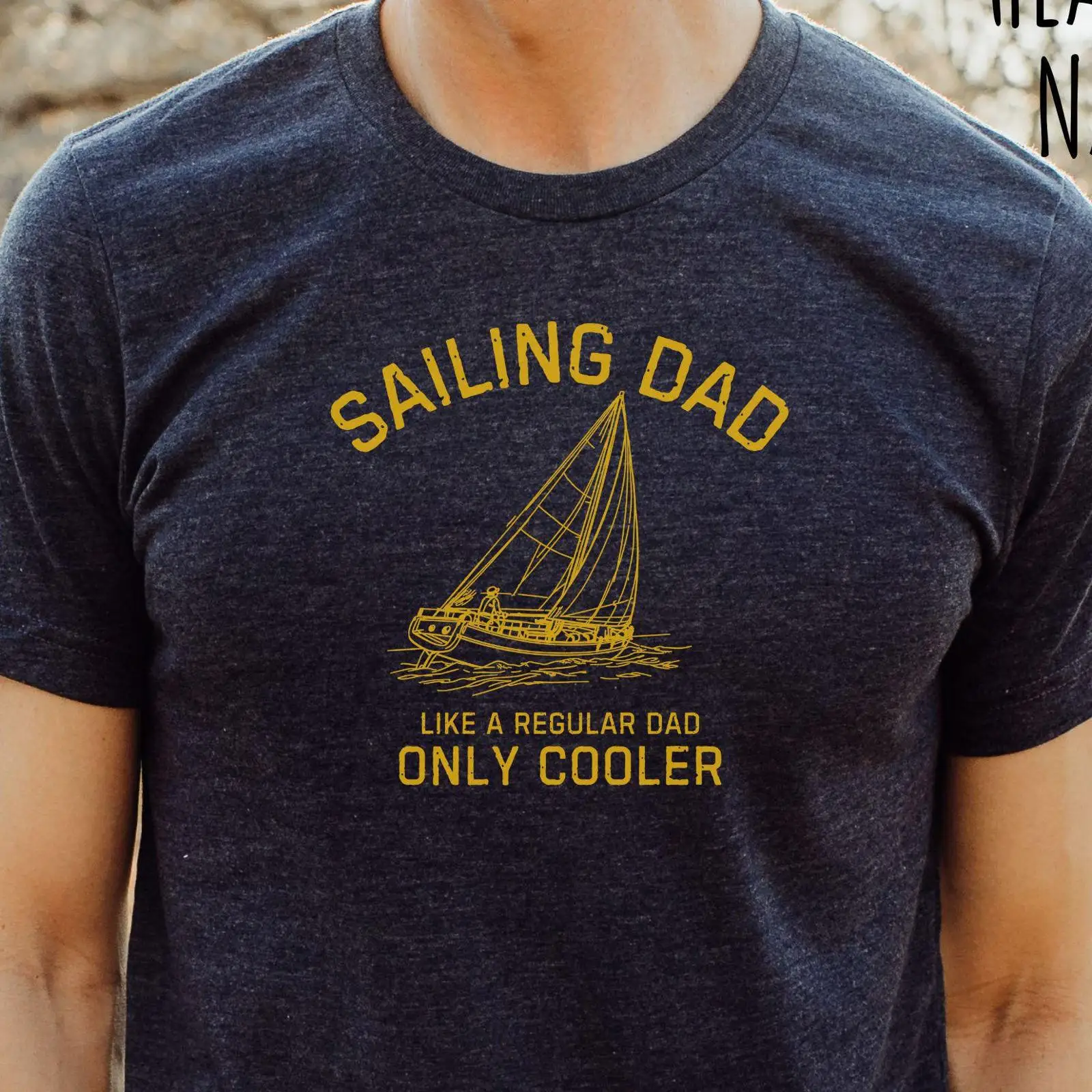 Koszulka dla taty żeglarza - ś – Vintage Yacht Fashion recenzja i cena