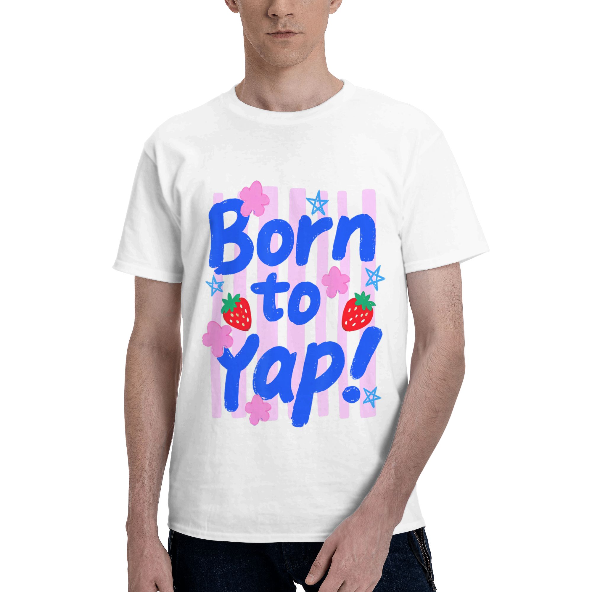 Koszulka męska Preppy Born to  – Vintage Fashion Gen Z recenzja i cena
