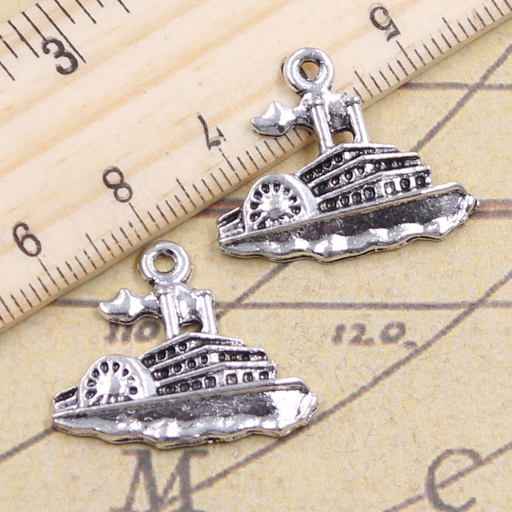15 sztuk Charms łódź motorowa  – Vintage Yacht Fashion recenzja i cena