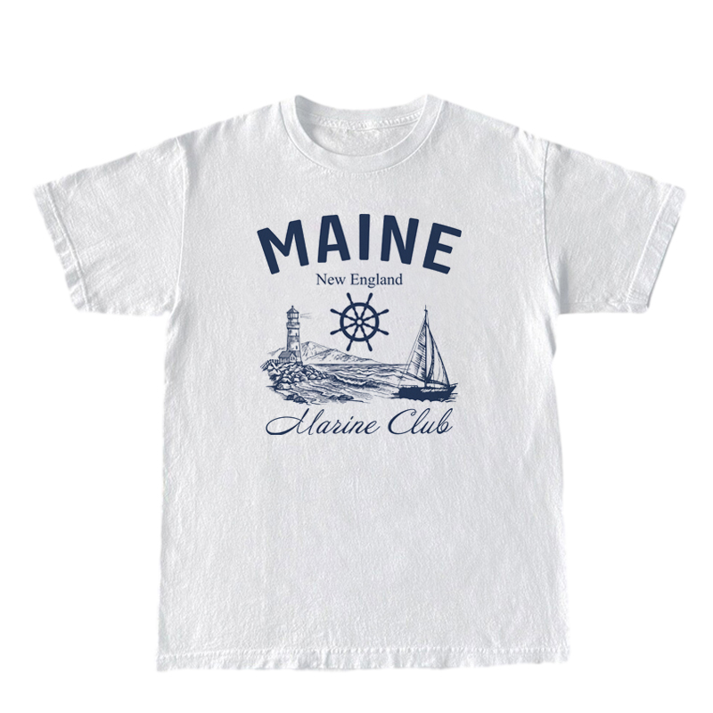 Maine Marine Club koszulki w s – Vintage Yacht Fashion recenzja i cena