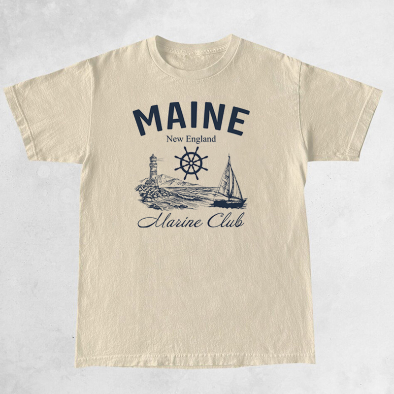 Maine Marine Club koszulki w s – Vintage Yacht Fashion recenzja i cena