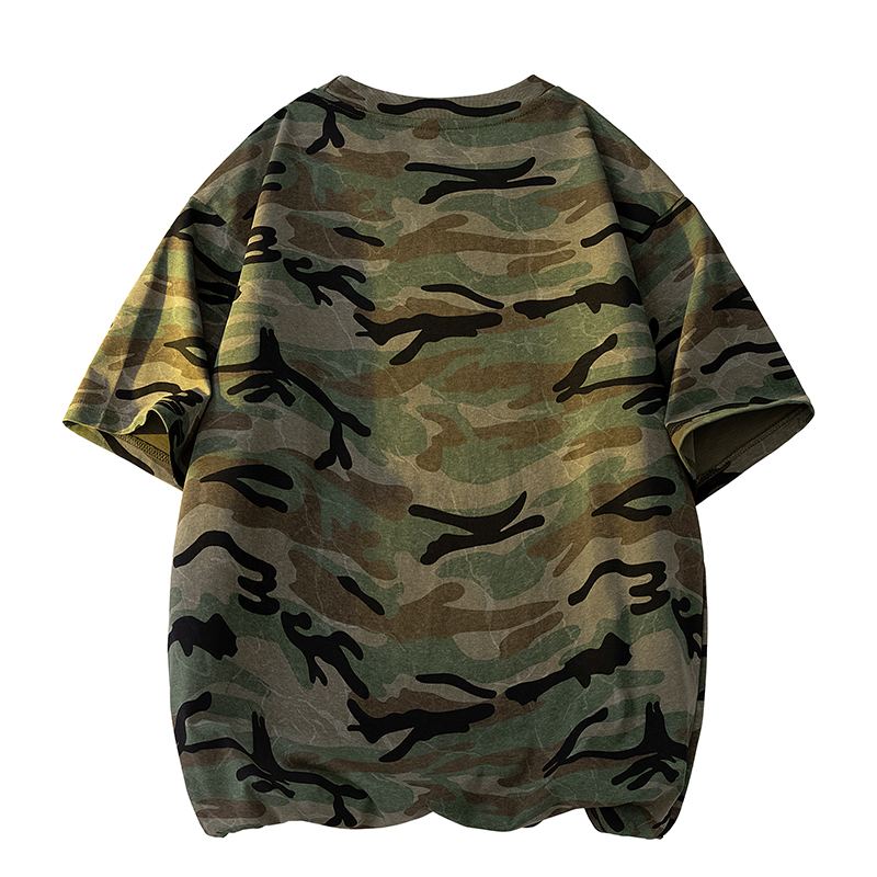 Retro kamuflaż krótki T wysoki – Tie Dye Shirt Vintage recenzja i cena