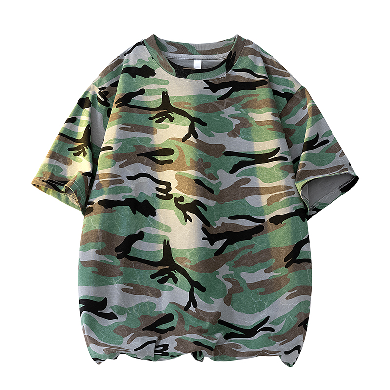 Retro kamuflaż krótki T wysoki – Tie Dye Shirt Vintage recenzja i cena