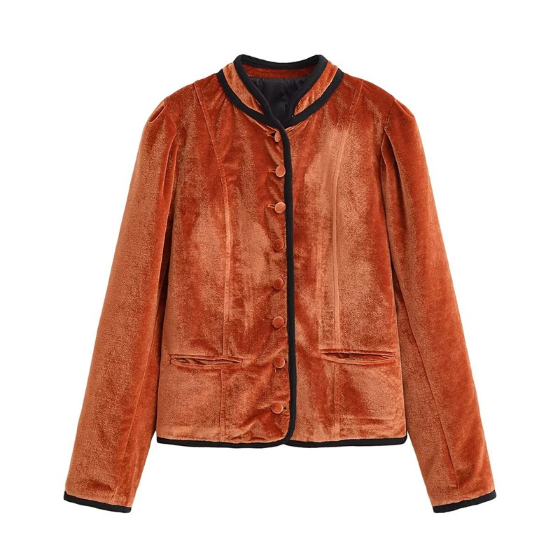 Żakiet z aksamitu z kontrastow – Velvet Blazer Vintage recenzja i cena