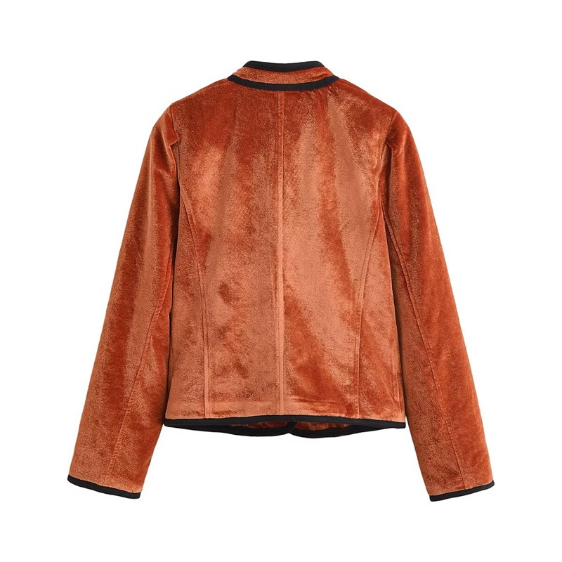 Żakiet z aksamitu z kontrastow – Velvet Blazer Vintage recenzja i cena