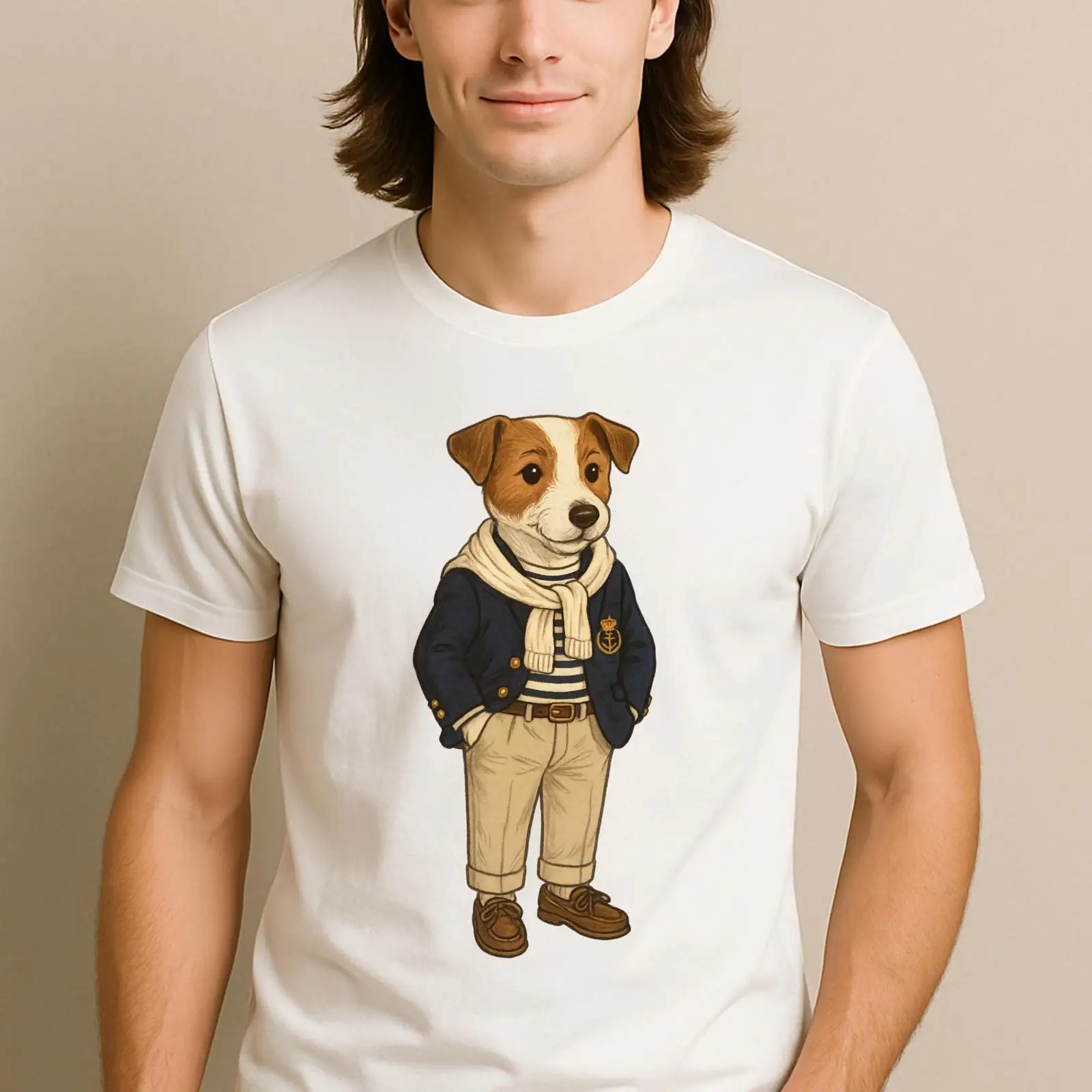 Koszulka Preppy Jack Russell T – Vintage Yacht Fashion recenzja i cena