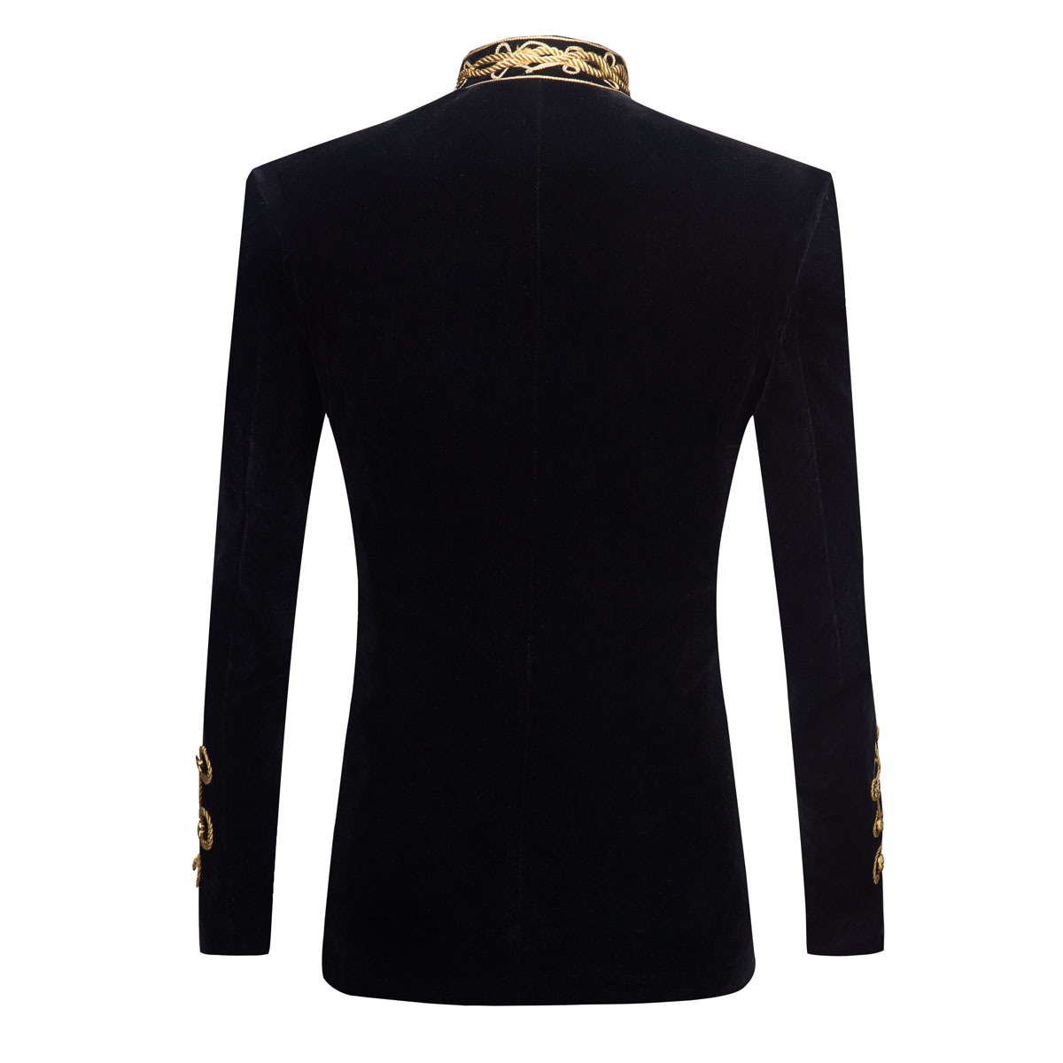 Męska marynarka z stójką, złot – Velvet Blazer Vintage recenzja i cena