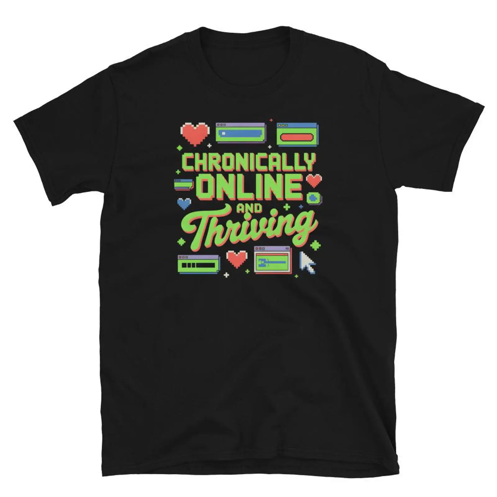 Koszulka Chronically Online An – Vintage Fashion Gen Z recenzja i cena